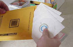 CD's go into Bubble Mailer